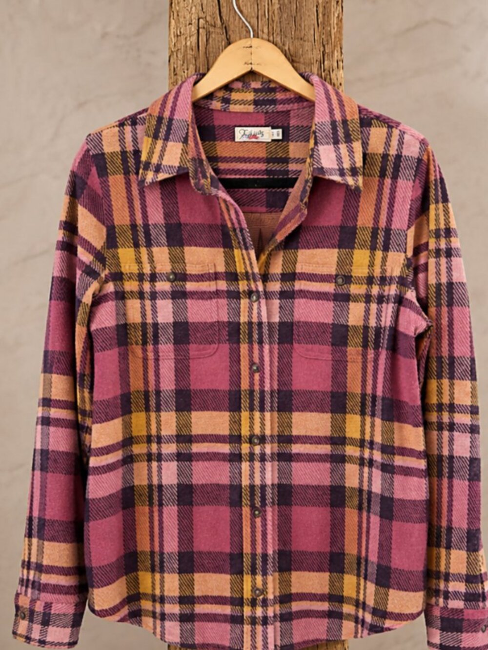 FAHERTY LEGEND SWEATER SHIRT LOLITA PLAID KNIT FLANNEL - Picture 2 of 4